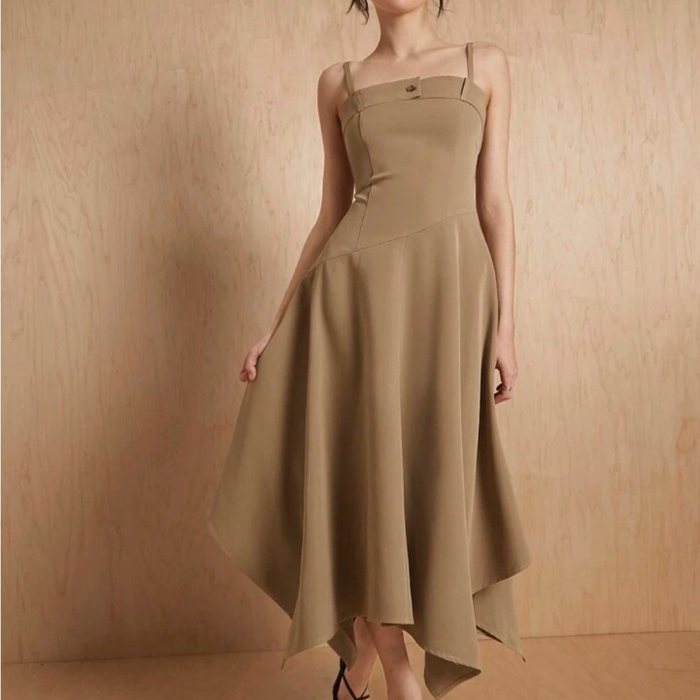 SHEIN X MONSE Assymetical Hem Cami Dress - Picture 4 of 7